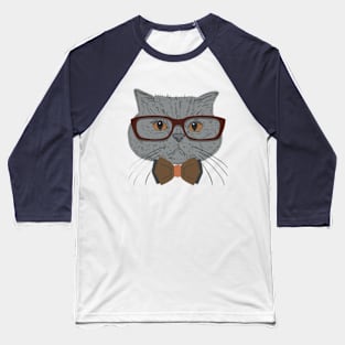 cat with glasses Baseball T-Shirt